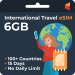 [eSIM] 15 Day International Travel eSIM(6GB) | SimCorner