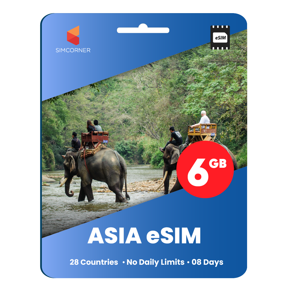[eSIM] Asia Travel eSIM (6GB - 8 Days)