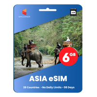 Thumbnail for [eSIM] Asia Travel eSIM (6GB - 8 Days)