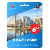 Thumbnail for [eSIM] Brazil Data eSIM (6GB - 15 Days)