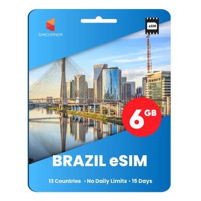 [eSIM] Brazil Data eSIM (6GB - 15 Days)