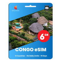 Thumbnail for [eSIM] Congo Data eSIM (6GB - 15 Days)