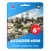 Thumbnail for [eSIM] Ecuador Data eSIM (6GB - 15 Days)