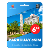 Thumbnail for [eSIM] Paraguay Data eSIM (6GB - 15 Days)