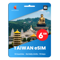 Thumbnail for [eSIM] Taiwan Data eSIM (6GB - 15 Days)