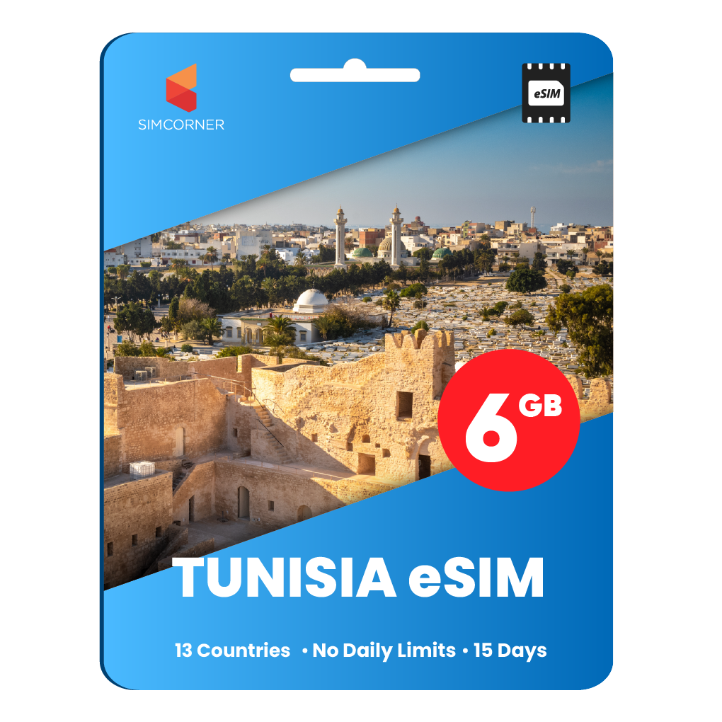 [eSIM] Tunisia Data eSIM (6GB - 15 Days)