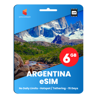 Thumbnail for [eSIM] Argentina Data eSIM (6GB - 15 Days)