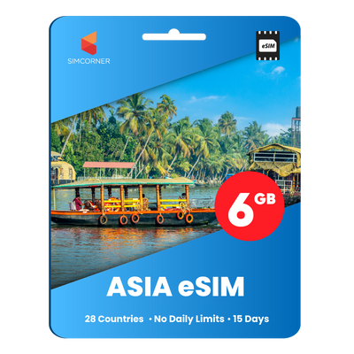 [eSIM] Asia Travel SIM (6GB - 15 Days)