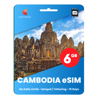 Thumbnail for [eSIM] Cambodia Data eSIM (6GB - 15 Days)