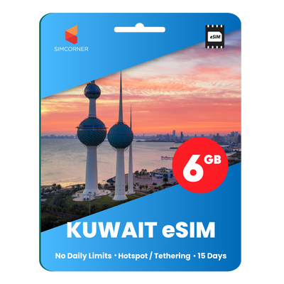 [eSIM] Kuwait Data eSIM (6GB - 15 Days)