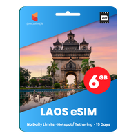 Thumbnail for [eSIM] Laos Data eSIM (6GB - 15 Days)