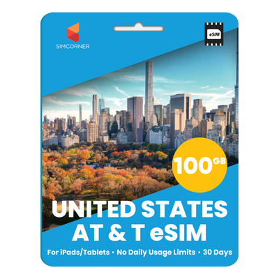 eSIM USA Data Only (iPad/Tablet)