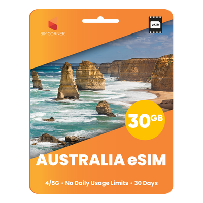 Australia eSIM: 30GB - 30 Days