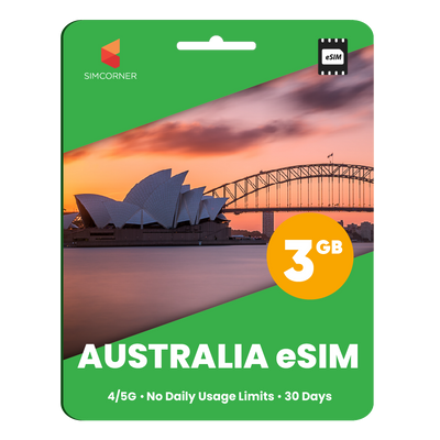 Australia eSIM: 3GB - 30 Days