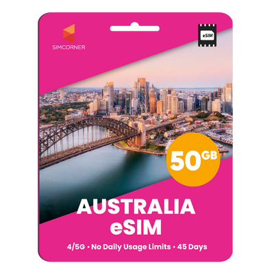 Australia eSIM: 50GB - 45 Days