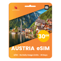 Thumbnail for Austria eSIM: 30GB - 30 Days