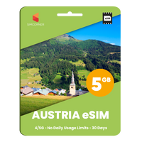 Thumbnail for Austria eSIM: 5GB - 30 days - SimCorner