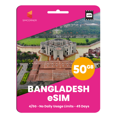 Bangladesh eSIM: 50GB - 45 Days