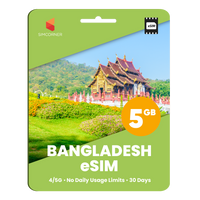 Thumbnail for Bangladesh eSIM: 5GB - 30 Days 
-SimCorner