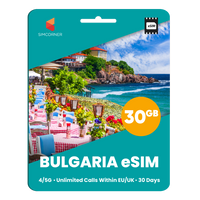 Thumbnail for [eSIM] Bulgaria eSim Card (30GB) - SimCorner