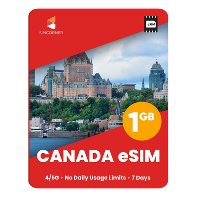 Canada eSIM: 1GB - 7 Days