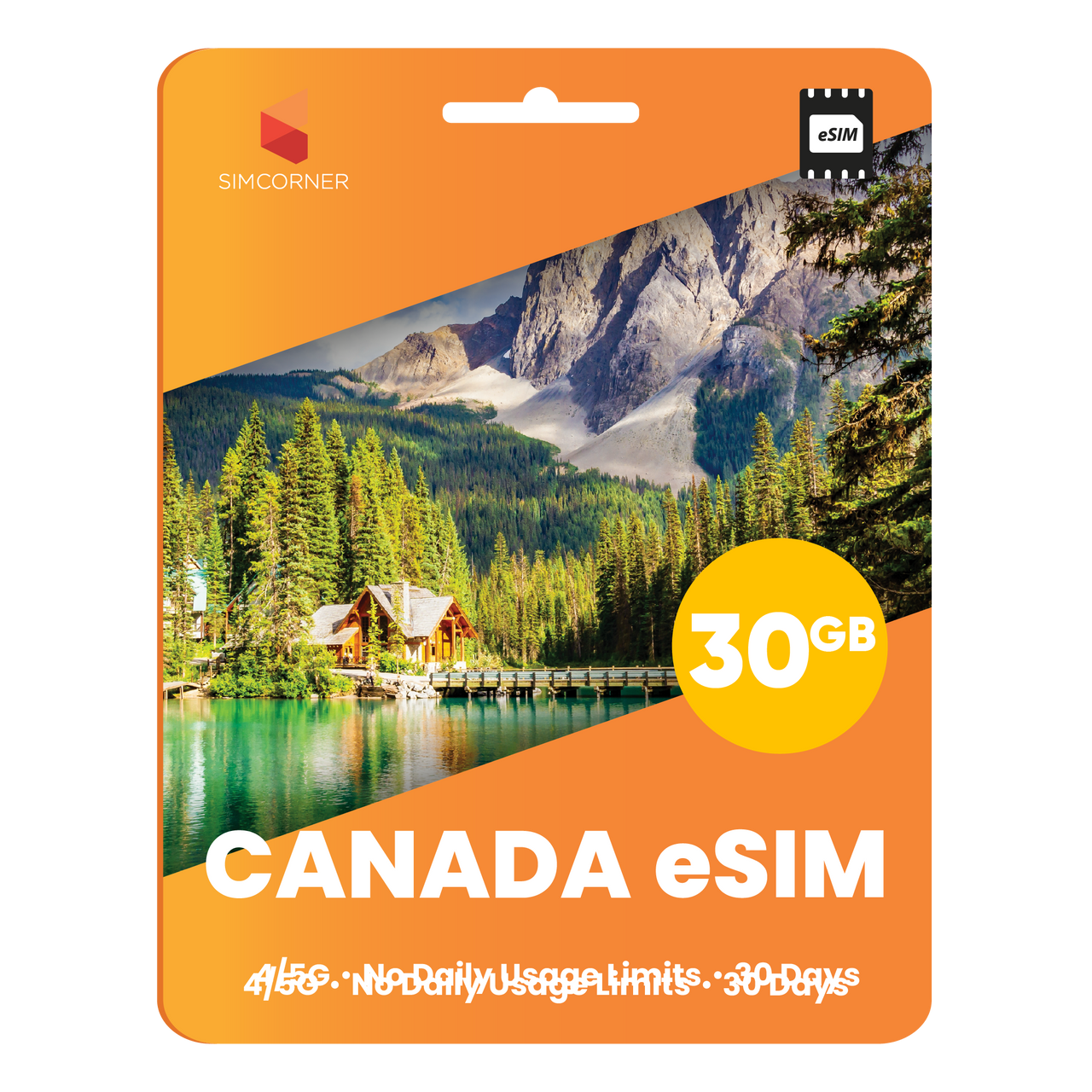 Canada eSIM: 5GB - 30 Days - SimCorner