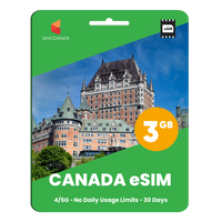 Thumbnail for Canada eSIM: 3GB - 30 Days | SimCorner