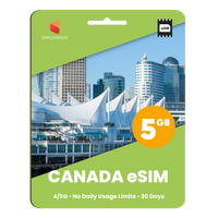 Thumbnail for Canada eSIM: 5GB - 30 Days | SimCorner