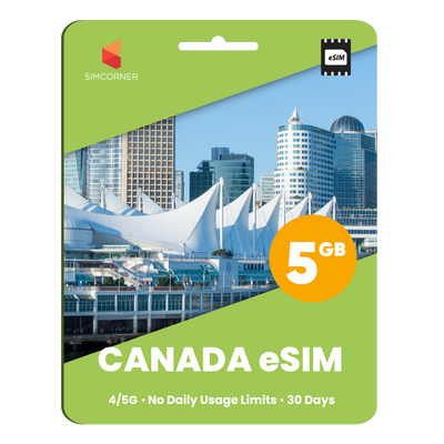 Canada eSIM: 5GB - 30 Days