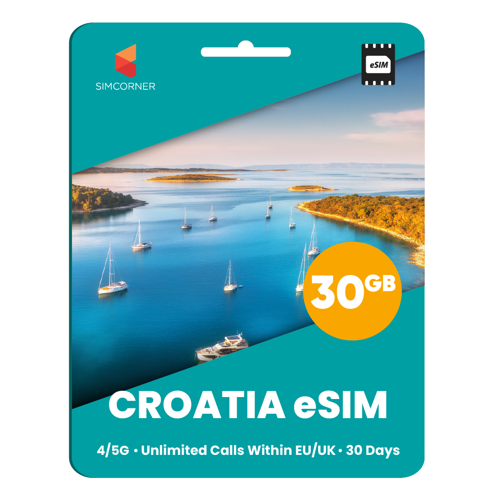 [eSIM] Croatia eSim Card (30GB) - SimCorner