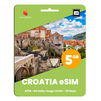 Thumbnail for Croatia eSIM: 5GB - 30 Days - SimCorner 