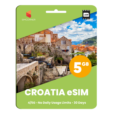 Croatia eSIM: 5GB - 30 Days