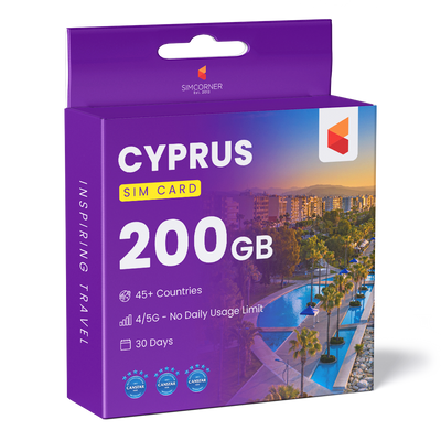 Cyprus Travel Sim Card 200GB