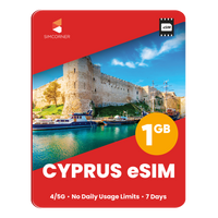 Thumbnail for Cyprus eSIM: 1GB - 7 Days