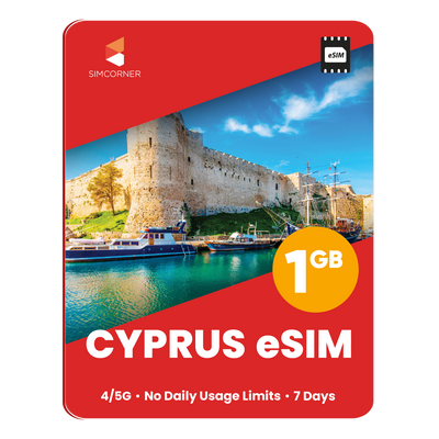 Cyprus eSIM: 1GB - 7 Days