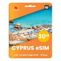 Thumbnail for Cyprus eSIM: 30GB - 30 Days