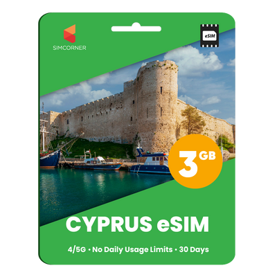 Cyprus eSIM: 3GB - 30 Days