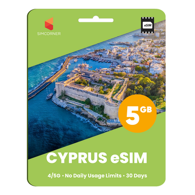 Cyprus eSIM: 5GB - 30 Days