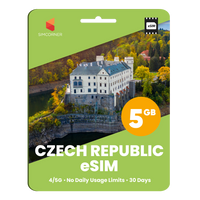 Thumbnail for Czech Republic eSIM: 5GB - 30 Days - SimCorner 