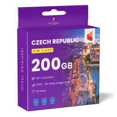 Czech Republic Travel Sim Card 200GB