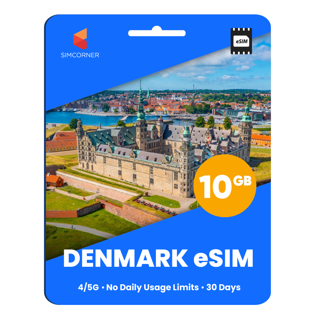 Denmark eSIM: 10GB - 30 Days