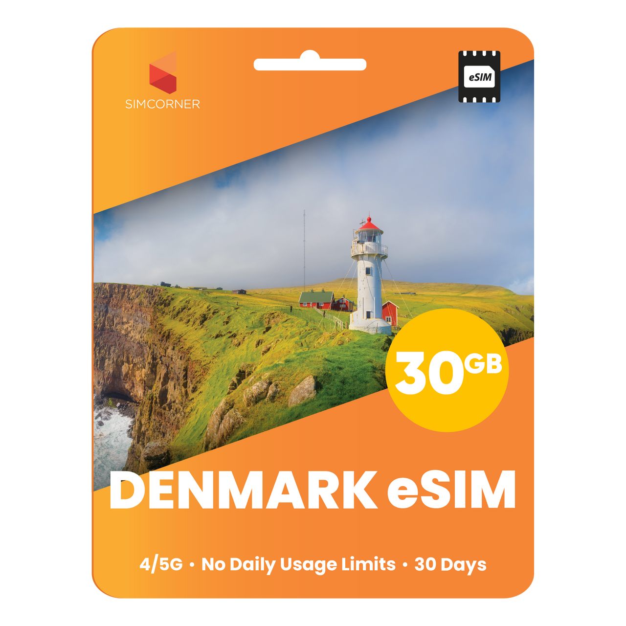 Denmark eSIM: 30GB - 30 Days