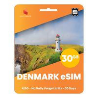 Thumbnail for Denmark eSIM: 30GB - 30 Days