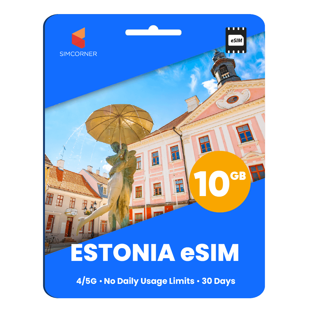 Estonia eSIM: 10GB - 30 Days