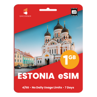 Thumbnail for Estonia eSIM: 1GB - 7 Days