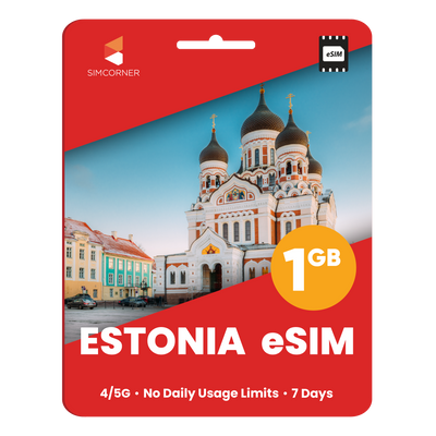 Estonia eSIM: 1GB - 7 Days