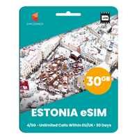 Thumbnail for [eSIM] Estonia eSim Card (30GB) - Simcorner