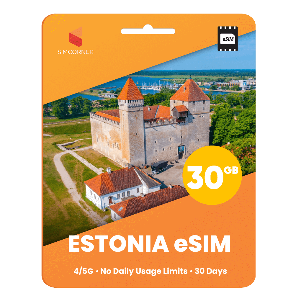 Estonia eSIM: 30GB - 30 Days