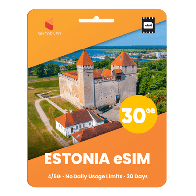 Estonia eSIM: 30GB - 30 Days