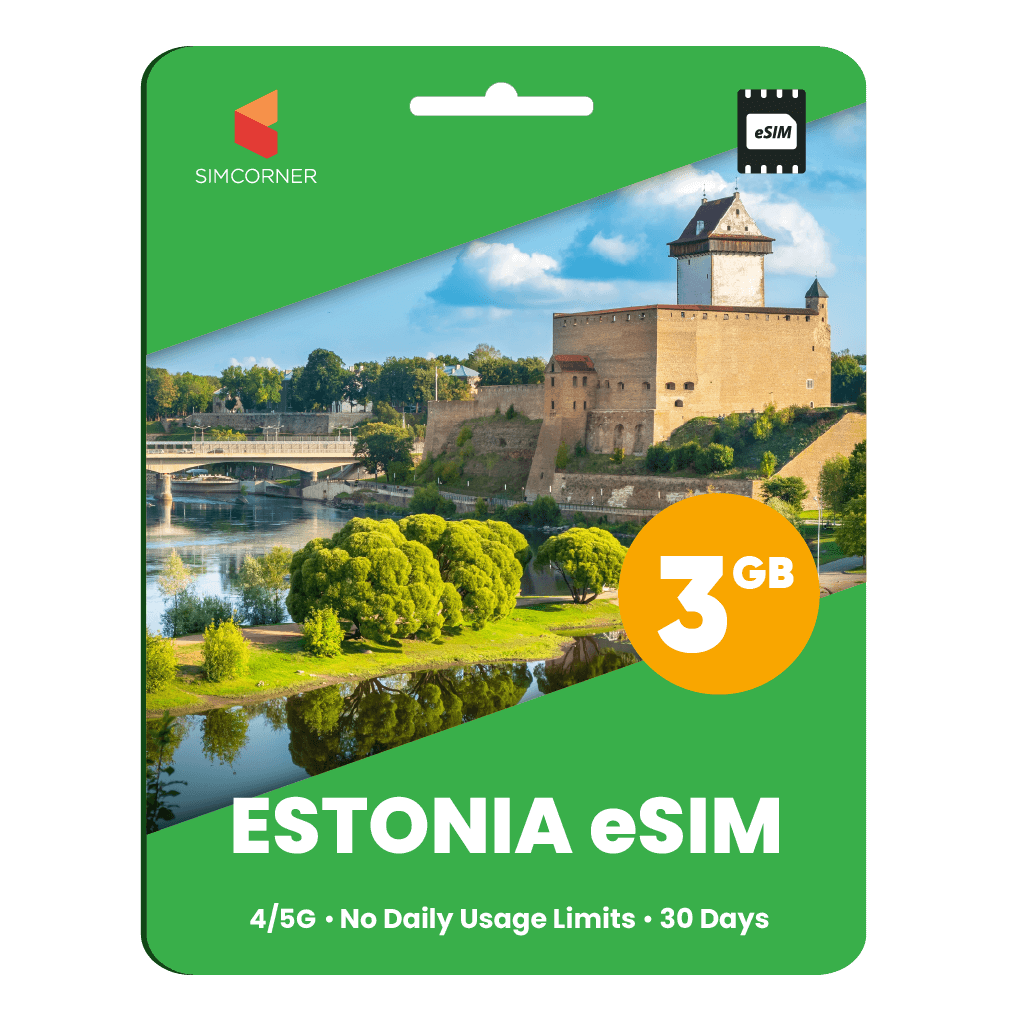 Estonia eSIM: 3GB - 30 Days